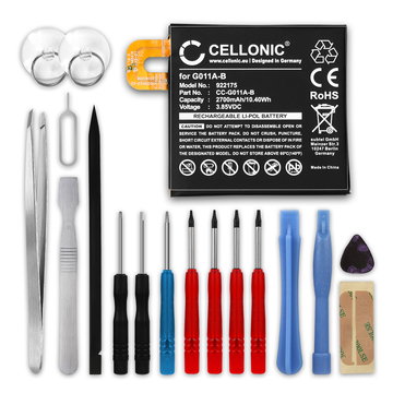 CELLONIC Phone Battery Replacement for Google Pixel 2 + 17-Tool Phone Repair Kit - G011A-B 2700mAh