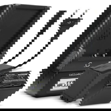 2x CELLONIC Camera Battery for Panasonic HC-V770 V777 V760 V380 V270 V180 V100 V800 HC-VX980 HC-VXF990 Replacement VW-VBK180 VW-VBT190 VBT380 VW-VBY100 Battery 4040mAh Backup + Charger VW-BC10