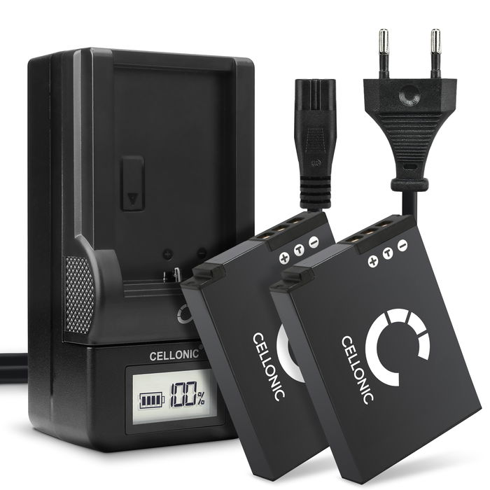 2x Nikon Coolpix S620 Akku + Ladegerät 1100mAh Ersatzakku Batterie von CELLONIC