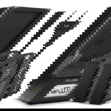 2x Ersatz Akku NP-F930 NP-F950 NP-F960 NP-F970 XL-B2 XL-B3 + Ladegerät BC-VM50 für Sony HXR-NX100 NX5 HXR-MC2500 HDR-FX7 FX1 FX1000 HVR-Z1 Kamera - 4400mAh Ersatzakku Batterie, Ladekabel, Akkuladegerät