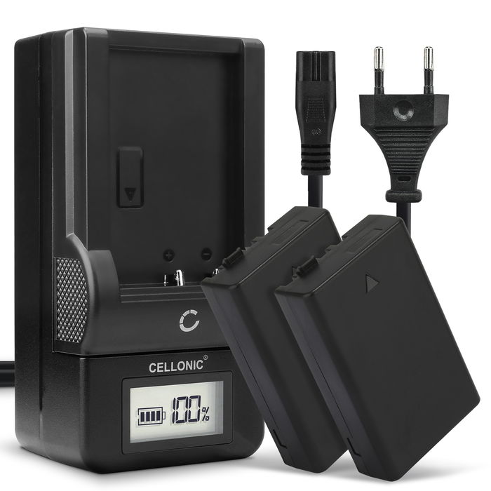 2x Pentax K-r Akku + Ladegerät 1100mAh Ersatzakku Batterie von CELLONIC