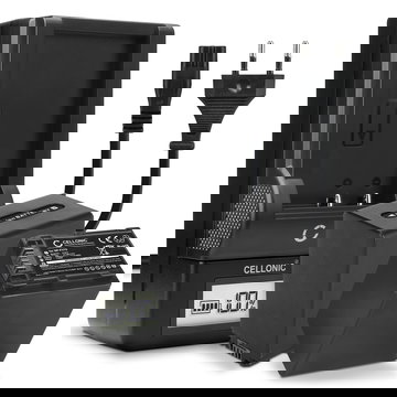 2x CELLONIC Camera Battery for Sony AX100 FDR-AX700 PXW-Z90 HXR-NX80 HDR-CX625 CX680 CX900 CX450 NEX-VG30 VG20 VG10 Replacement NP-FV70 NP-FV100 Battery 2200mAh Backup + Charger AC-VQV10 BC-TRV