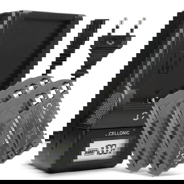 2x Ersatz Akku EN-EL3 EN-EL3e + Ladegerät MH-18a für Nikon D80 D90 D900 D100 D200 D300 D300S D50 D70 D700 D70s Kamera - 2000mAh Ersatzakku Batterie, Ladekabel, Akkuladegerät