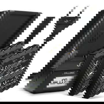 2x Ersatz Akku BCS-1 BCS-5 + Ladegerät BLS-5 BLS-50 für Olympus Pen E-PL7, OM-D E-M10 Mark II, Olympus Stylus 1, Pen E-PL6, E-450, E‑P3 Kamera - 1000mAh Ersatzakku Batterie, Ladekabel, Akkuladegerät