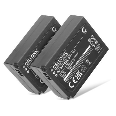 2x Akku für Samsung NX300 NX500 NX300M NX1000 NX2000 NX1100 NX200 NX210 BP1130 BP1030 700mAh von CELLONIC