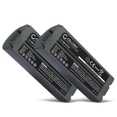 2x Battery for Canon Selphy CP1500, CP1300, CP1200, CP1000, CP910, CP900, CP810, CP800, CP780, CP510 NB-CP2LH NB-CP2L (2000mAh, 22.2V) from CELLONIC