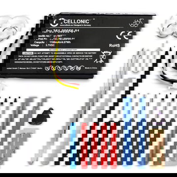 Ersatz Akku für Garmin Nüvi 42 53 65 2689 2699 2799 - 010-01211-01 GPS Navigation - Navi Ersatzakku 361-00056-01 + Werkzeug-Set - 1100mAh Navigationsgerät Batterie