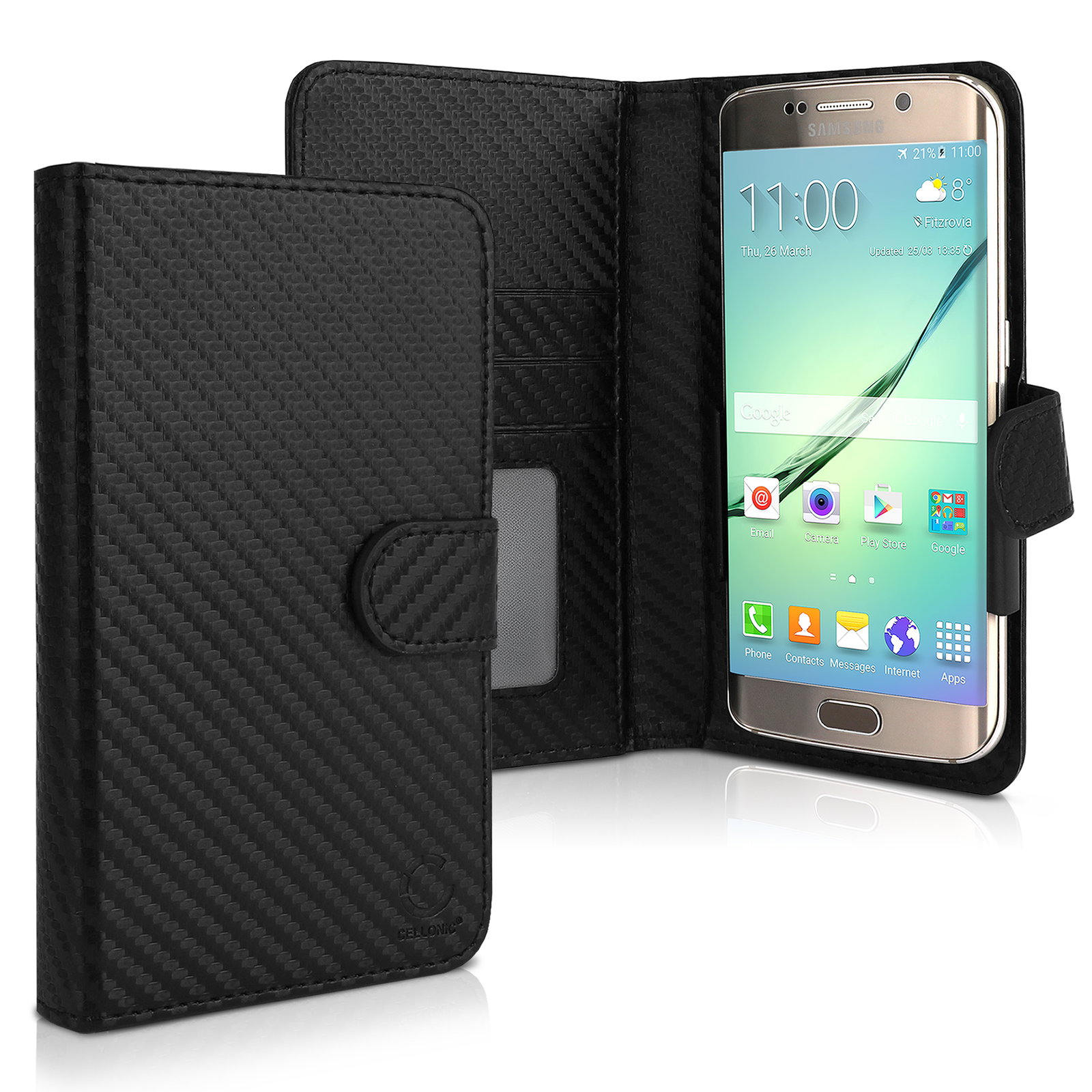 Smart Flip Cover fr Smartphones (16.3cm x 8.5cm x 1cm) Handy - Universal  Schutzhlle - Handyhlle Bookstyle Case PU Leder Klapphlle faltbar, Tasche  schwarz, EC Kreditkarten Halter, Kartenfach Hlle