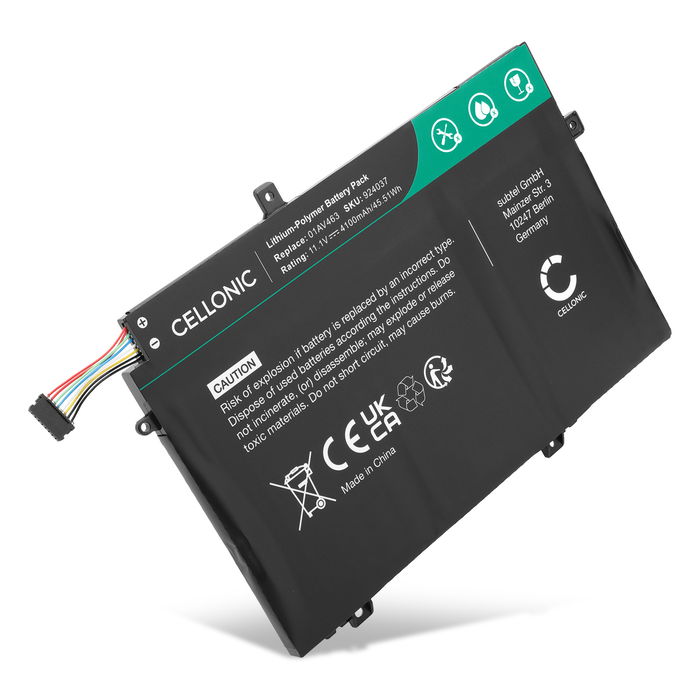 Akku für Lenovo Thinkpad L14 Gen 1, Gen 2, L15 Gen 1, Gen 2, L480, L490, L580 Laptop - 4100mAh 11.1V 