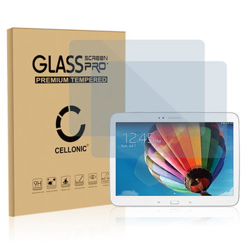 2x CELLONIC Display Schutzglas kompatibel mit Samsung Galaxy Tab 3 10.1 (GT-P5200 / GT-P5210 / GT-P5220) Tabletglas - 2.5D 9H 0.33mm Full Glue Transparent - Tablet Schutzfolie Displayschutz Glas Folie, Screen Protector Glass