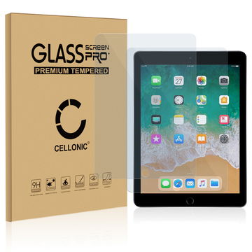 2x CELLONIC Display Schutzglas kompatibel mit Apple iPad Air 2 / iPad Pro 9.7" / iPad 5 / iPad 6 Tabletglas - 2.5D 9H 0,33mm Full Glue Transparent - Tablet Schutzfolie Displayschutz Glas Folie, Screen Protector Glass