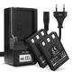 2x Battery (850mAh, 3.7V) + Charger