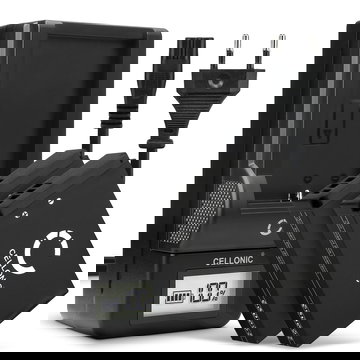 2x Ersatz Akku LP-E12 + Ladegerät LC-E12 für Canon EOS M50, EOS M100, EOS 100D, PowerShot SX70 HS Kamera - 820mAh Ersatzakku Batterie, Ladekabel, Akkuladegerät