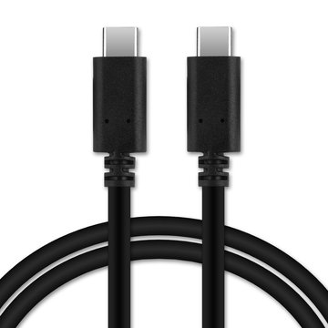 USB Kabel für HP Elite x2 1012 G1 / Spectre x2 12" / Pavilion x2 10 / x2 210 G2 - Ladekabel 1,0m 3A (PD-60W) PVC Datenkabel schwarz