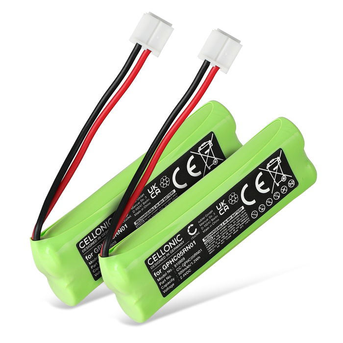 2x Swissvoice DP500 Eco Plus Akku 500mAh Ersatzakku Batterie von CELLONIC
