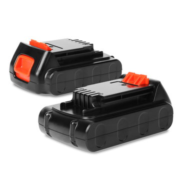 2x 2Ah 18V Ersatz Akku BL2018, BL1518, LB20,LBX20,LBXR20 für Black & Decker STC1820CM, STC1840EPC,STC1820PC, BDCDD186K,GKC1820L20 - Werkzeug Ersatzakku - Li Ion Batterie