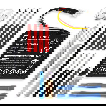 Ersatz Akku für TomTom Start 20 / Start 25 GPS Navigation - Navi Ersatzakku 1ICP6/34/36 AHA11108001 ALHL03708003 VF3k + Werkzeug-Set - 700mAh Navigationsgerät Batterie