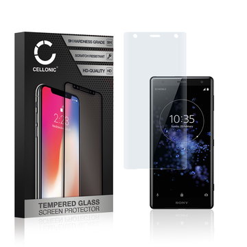 CELLONIC Display Schutzglas kompatibel mit Sony Xperia XZ2 Handyglas - 3D Full Cover 9H 0,33mm Edge Glue Transparent - Handy Schutzfolie Displayschutz Glas Folie, Screen Protector Glass