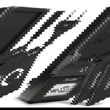 2x Ersatz Akku SLB-10A + Ladegerät für Samsung WB1100f WB200f WB250f WB350f WB500 WB550 WB700 WB750 WB800f WB850f WB2100 EX2f L100 Kamera - 1050mAh Ersatzakku Batterie, Ladekabel, Akkuladegerät