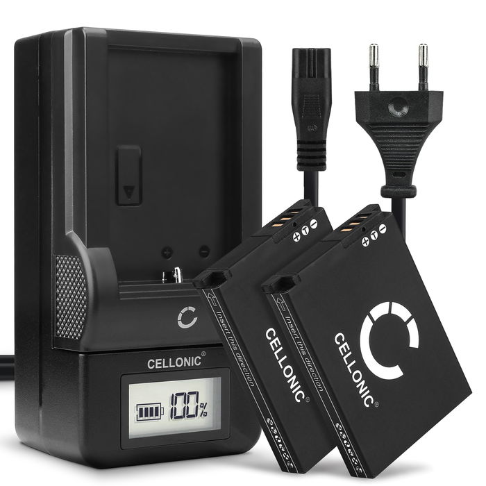 2x Samsung PL65 Akku + Ladegerät 1050mAh Ersatzakku Batterie von CELLONIC