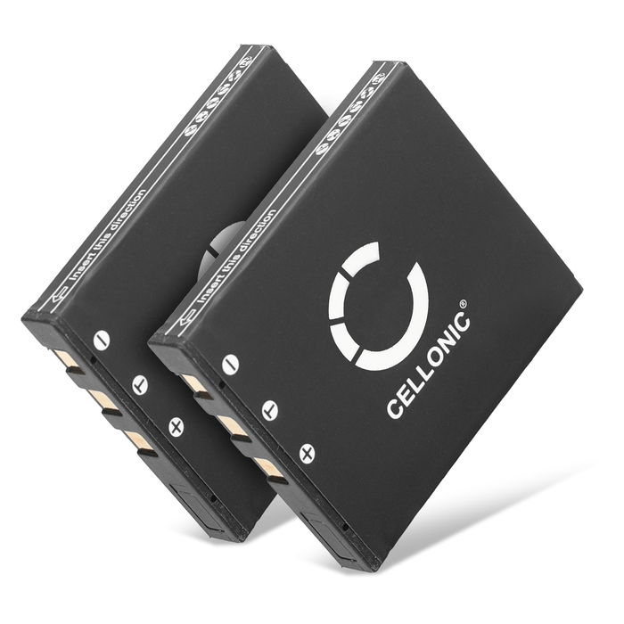 2x D-LI8 D-LI85 Ersatz Akku für Pentax Optio S6 S7 S5i S5z S5n S4 S4i S SV SVi WP WPi W10 W20 A10 A20 A30 A36 A40 X T20 T10 E65 L20 - Kamera Ersatzakku - Kameraakku 850mAh, Batterie