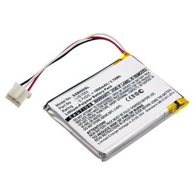 LIS1553, LIS1553(SY6) Ersatz Akku für Sony MDR-XB950N1 SRS-WS1 WH-CH700N - Kopfhörer / Headset Ersatzakku - 1000mAh Batterie