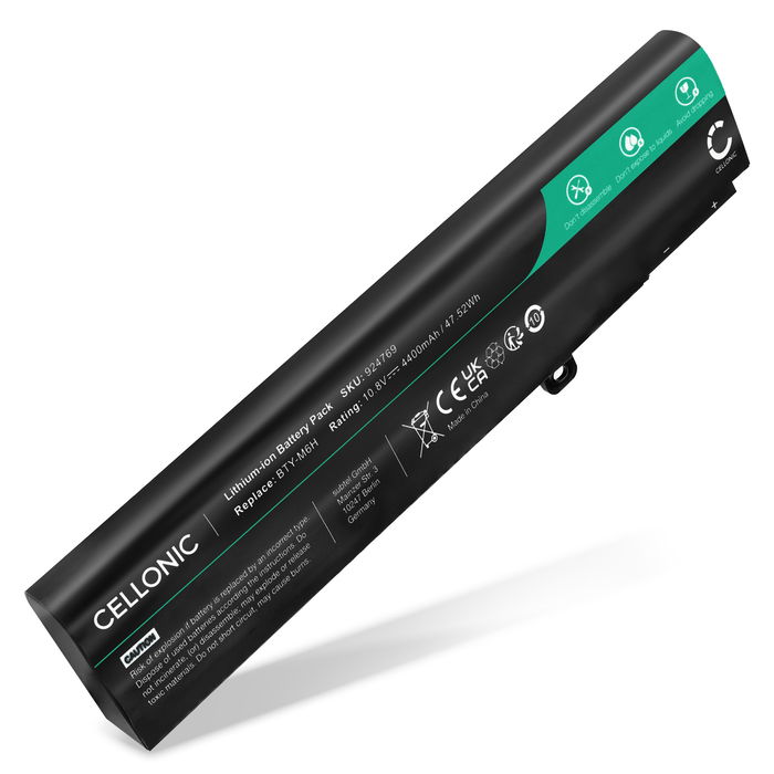MSI GL72 6QF Akku 4400mAh Ersatzakku Batterie von subtel
