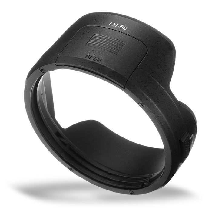 LH-66 Kamera Gegenlichtblende für Olympus M.Zuiko Digital ED 12-40mm 1:2.8 Pro – Kunststoff Bajonett Tulpe / Flower / Petal / Tulip Gegenlichtblende von CELLONIC