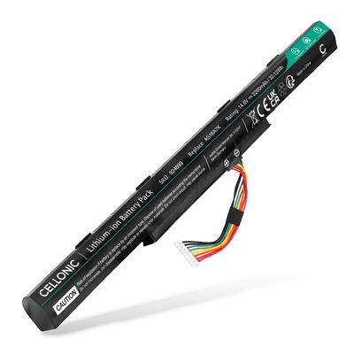 Battery for Acer Aspire E5-575G, E5-573G, E5-475G, E5-523G, E5-553G, E5-774G, AS16A5K, AS16A8K 14.6V 2200mAh from CELLONIC