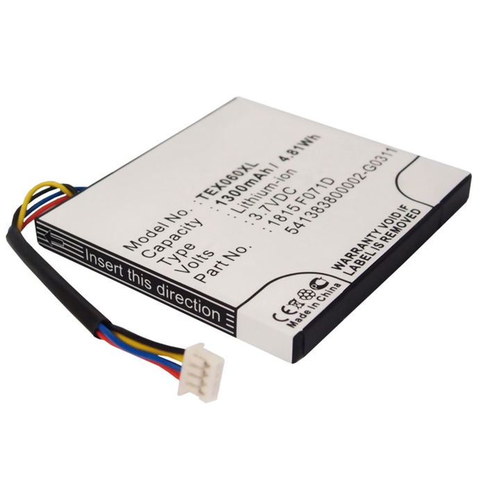 1x Akku für Texas Instruments TI-84 C Silver, Plus C Silver Edition, Plus CE-T, TI-Nspire CAS Touchpad, Touchpad Li Ion 3.7V (1300mAh, 3.7V) von CELLONIC