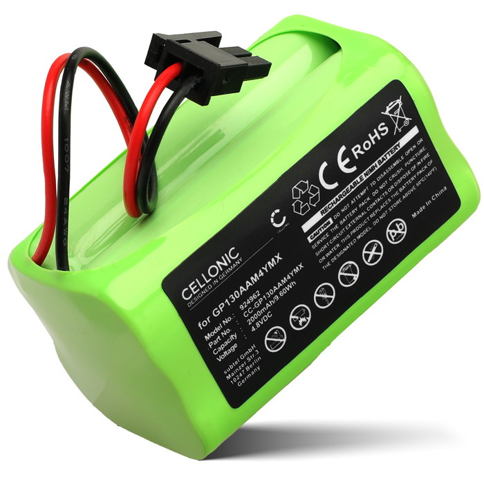 Ersatzakku GP130AAM4YMX - Ersatz Akku für Visonic PowerMaster 10 / Powermax Express - Zusatzakku 2000mAh, Batterie