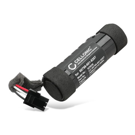 Battery for Logitech UE Boom 2; Ultimate Ears Boom 2 00798-601-8207 (3400mAh, 3.7V) from CELLONIC