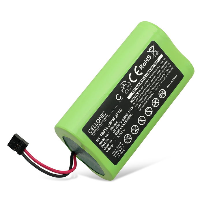 18650-22PM 2P1S Ersatz Akku für TRELOCK LS 950 Ersatzakku - Zusatzakku 4400mAh, Batterie