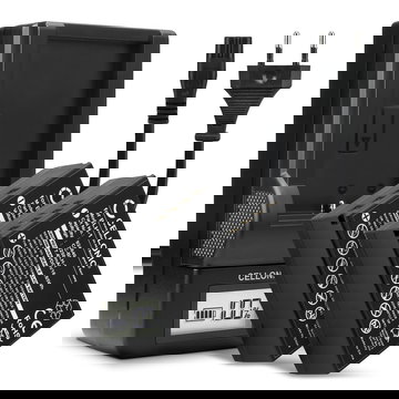 2x Ersatz Akku BLH-1 + Ladegerät BCH-1 für Olympus OM-D E-M1 Mark II OM-D E-M1 Mark III OM-D E-M1X / BLH-1 / BCH-1 Kamera - 2250mAh Ersatzakku Batterie, Ladekabel, Akkuladegerät