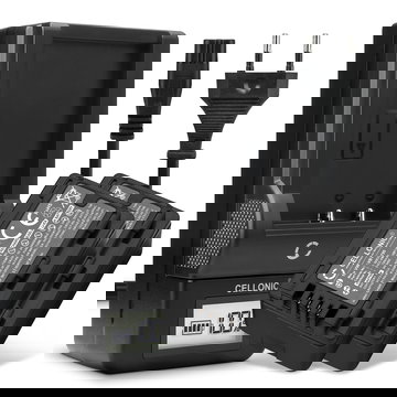 2x Ersatz Akku VW-VBK180 VW-VBT190 -VBY100 + Ladegerät VW-BC10 für Panasonic HC-V180 V10 V160 V270 V380 V777 V800 HC-VXF990 HC-VX980 HC-W580 HDC-SD40 Kamera - 1780mAh Ersatzakku Batterie, Ladekabel, Akkuladegerät