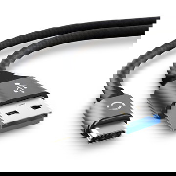 USB Kabel für ASUS ZenFone 6 (2019) / 5Z / 5 (2018) / 4 / 3 / Zoom S / Deluxe / Ultra - Ladekabel 2m 3A Nylon Datenkabel grau