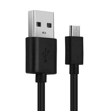 Micro USB Phone Charger Cable for Oukitel C8 / C12 / C11 Pro / C12 Pro / C13 Pro / C15 Pro 1m Fast Charging 2A Smartphone Data Cable PVC Black