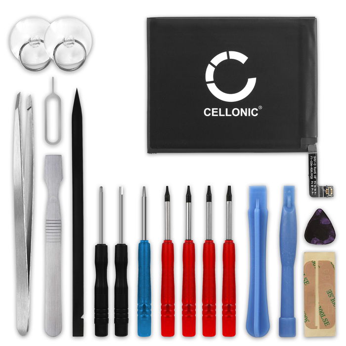 CELLONIC Phone Battery Replacement for Xiaomi Mi 9 + 17-Tool Phone Repair Kit - BM3L 3200mAh