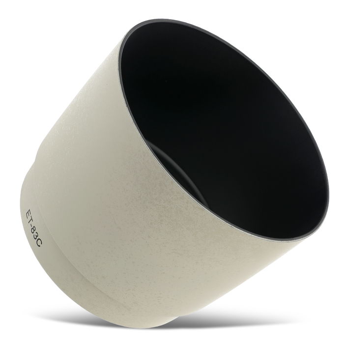 ET-83C Camera Telephoto Lens Hood for Canon EF 100-400 mm 1:4,5-5,6L IS USM, EF 100-400 mm 1:4,5-5,6L II IS USM - Plastic Bayonet Cylindrical / Round Lens Shade from CELLONIC