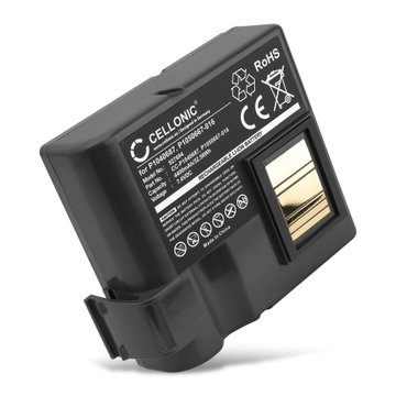 7.4V P1040687, P1050667-016 Ersatz Akku für Zebra QLN420, ZQ630 Drucker Ersatzakku - 4400mAh Batterie für kompakte Fotodrucker / mobile Etikettendrucker
