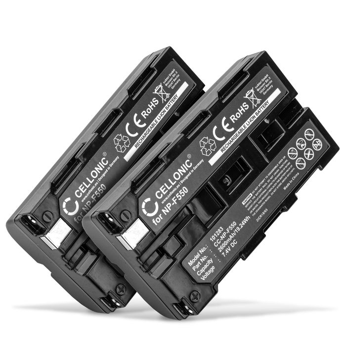 2x Akku für Sony CCD-SC55E Batterie