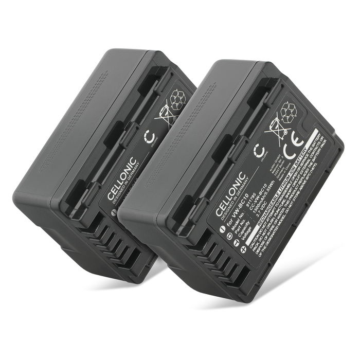 2x Panasonic HDC-HS60 Akku Batterie