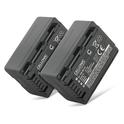 2x Akku für Panasonic HC-VX870, HDC-SD40, HC-V700, HC-V500, HC-V100, HC-V250, HC-V210 1500mAh von CELLONIC