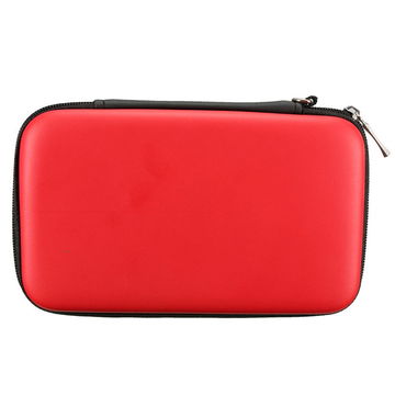 Protective Case for Nintendo 3DS XL, DSi XL, New 2DS XL, Retroid Pocket 2 Plus, Analogue Pocket - Portable Travel Hardcase with Game Card Holder - Red