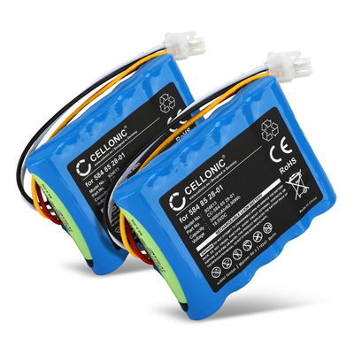 2x Akku für Gardena Sileno R100Li, R100LiC, Life, Husqvarna Automower 315, 315X, (Husqvarna 589586201) 18.5V 3400mAh Li Ion von CELLONIC