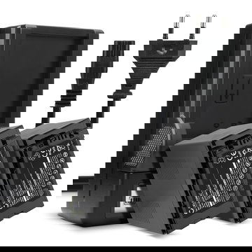 2x Akku VW-VBD58 VW-VBD29 + Ladegerät für Panasonic HC-X1 HC-X1000 HC-MDH3 von CELLONIC