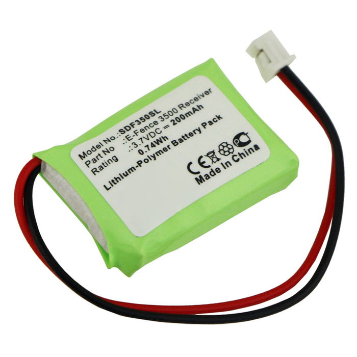 Akku für Dogtra E-Fence 3500 Receiver Lithium-Polymer 3.7V (200mAh, 3.7V) von CELLONIC