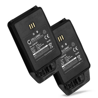 2x 1220187 Ersatz Akku für Ascom D81, Avaya DECT 3749, Aastra DT413 - Telefon Ersatzakku - 1100mAh Telefonakku, wiederaufladbare Batterie