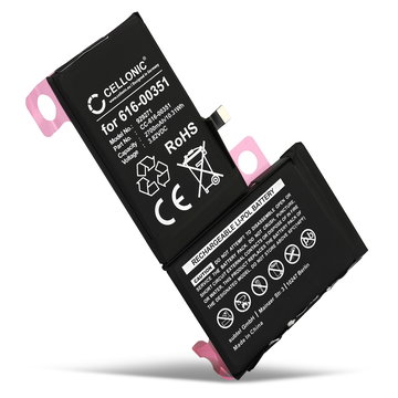 Akku für Apple iPhone X, 616-00351 (2700mAh, 3.82V) von CELLONIC