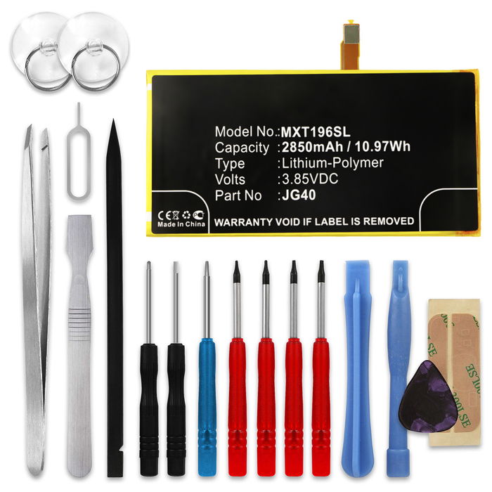 CELLONIC Phone Battery Replacement for Motorola G7 Plus + 17-Tool Phone Repair Kit - JG40 2850mAh